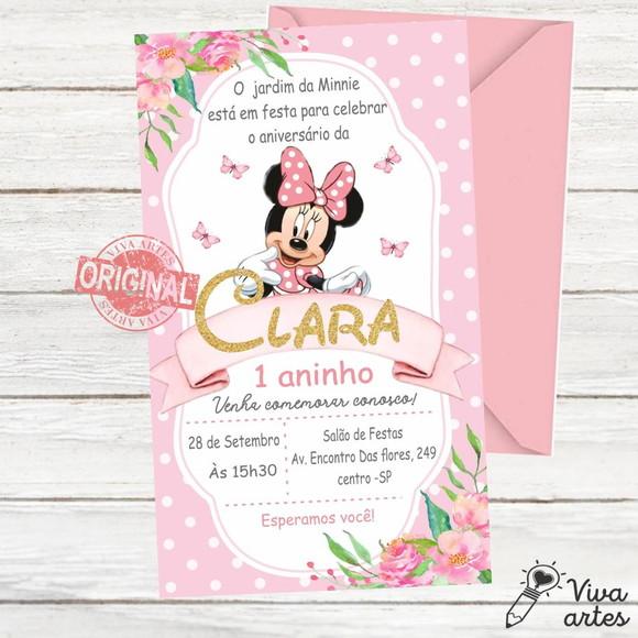 Convite Digital Minnie