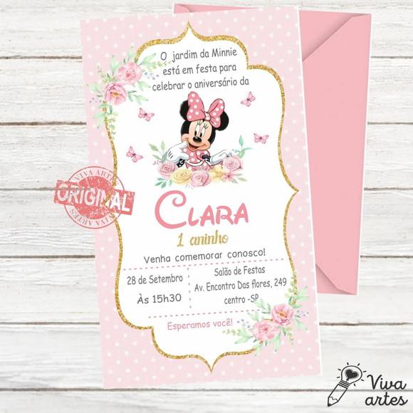 Convite Digital Minnie