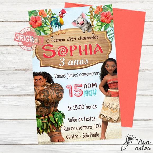 Convite Digital Moana