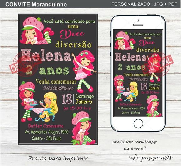 Convite Digital Moranguinho
