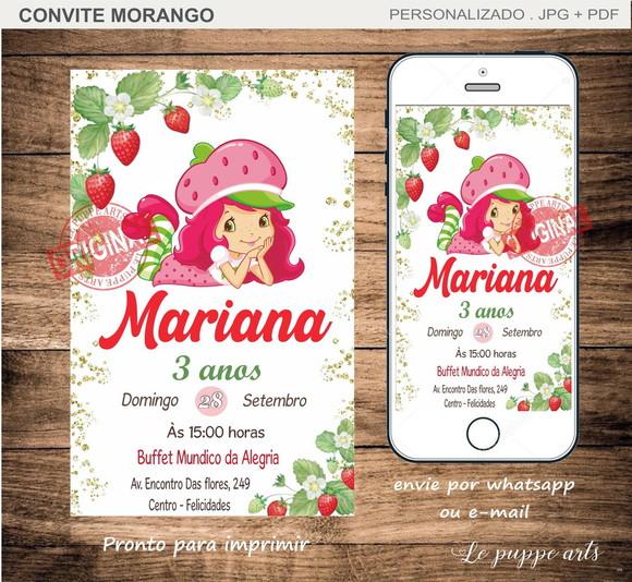 Convite Digital Moranguinho