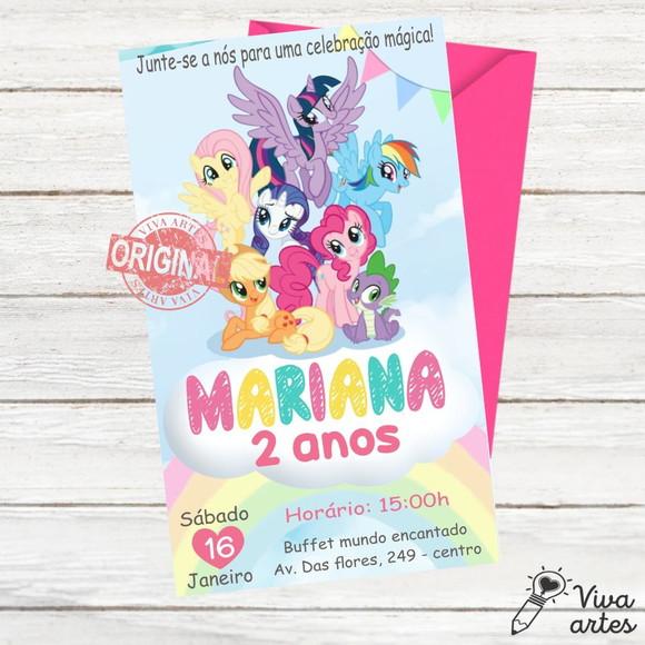 Convite Digital My Little Pony