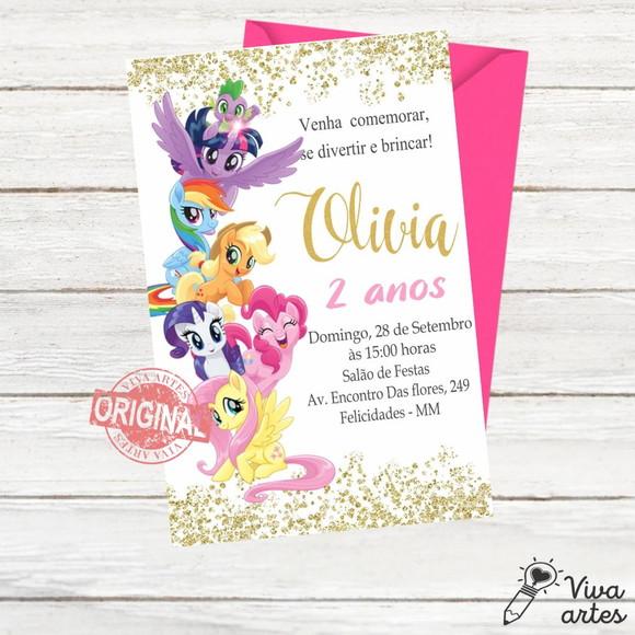 Convite Digital My Little Pony