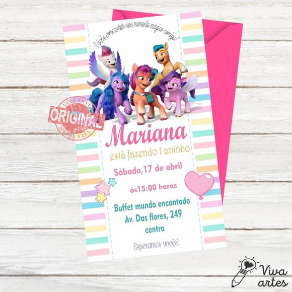 Convite Digital My Little Pony