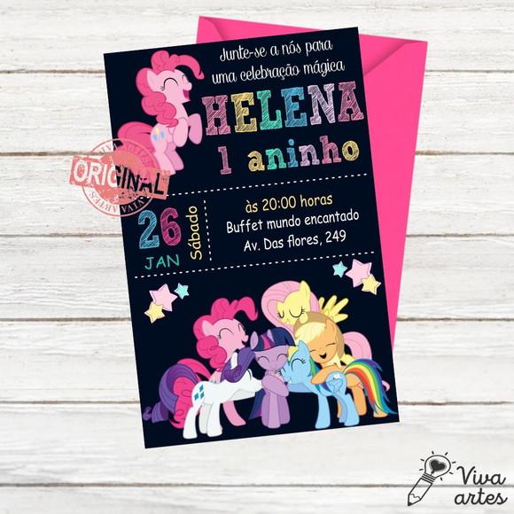 Convite Digital My Little Pony