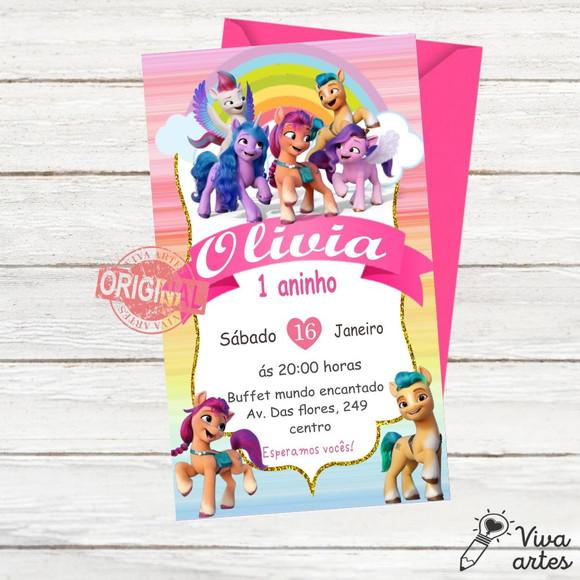 Convite Digital My Little Pony