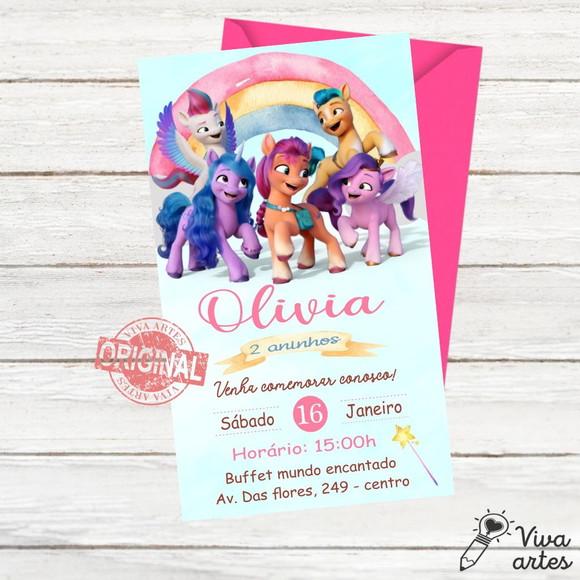 Convite Digital My Little Pony