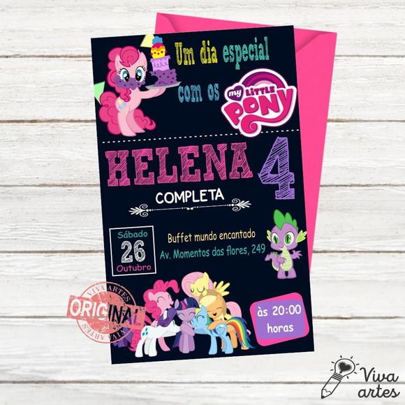 Convite Digital My Little Pony