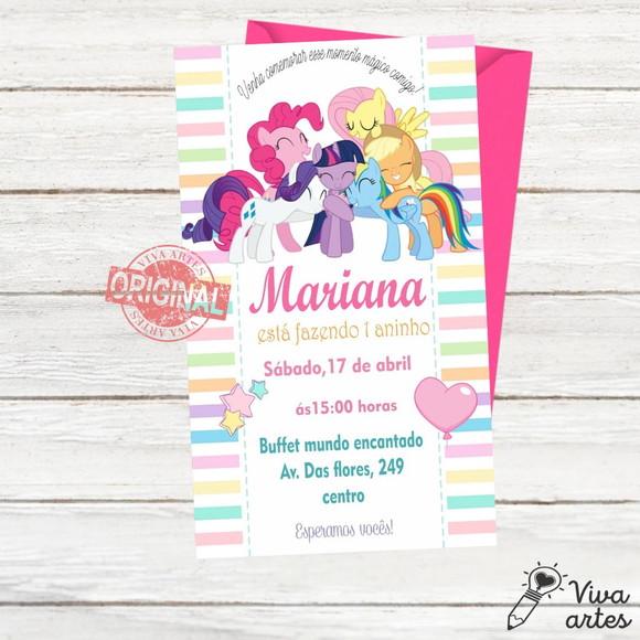 Convite Digital My Little Pony