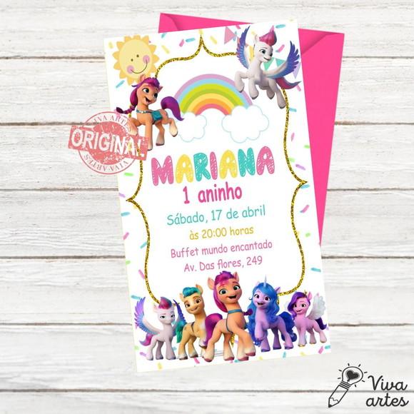 Convite Digital My Little Pony