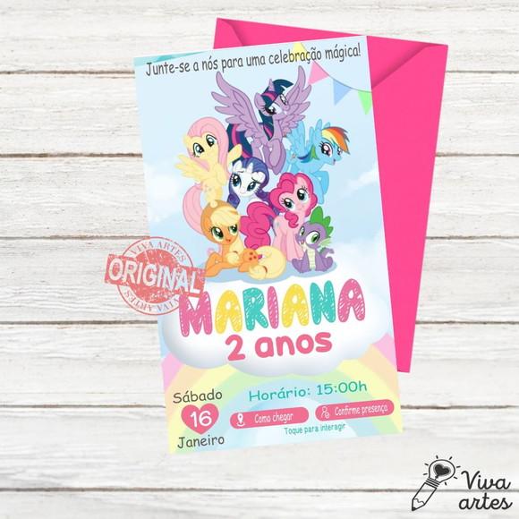 Convite Digital My Little Pony Interativo