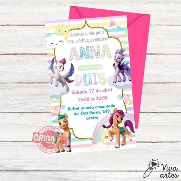 Convite Digital My Little Pony