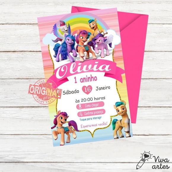Convite Digital My Little Pony Interativo