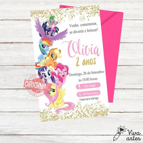 Convite Digital My Little Pony Interativo