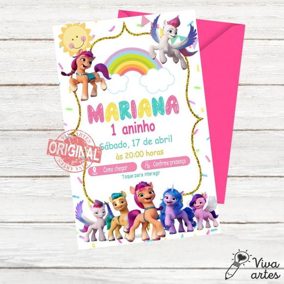 Convite Digital My Little Pony Interativo