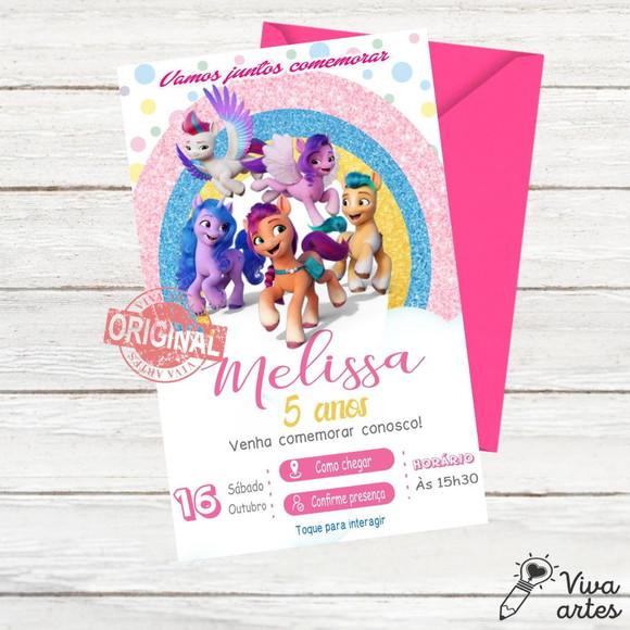 Convite Digital My Little Pony Interativo