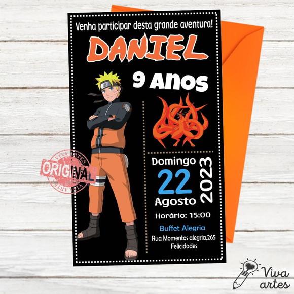 Convite Digital Naruto