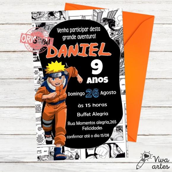 Convite Digital Naruto