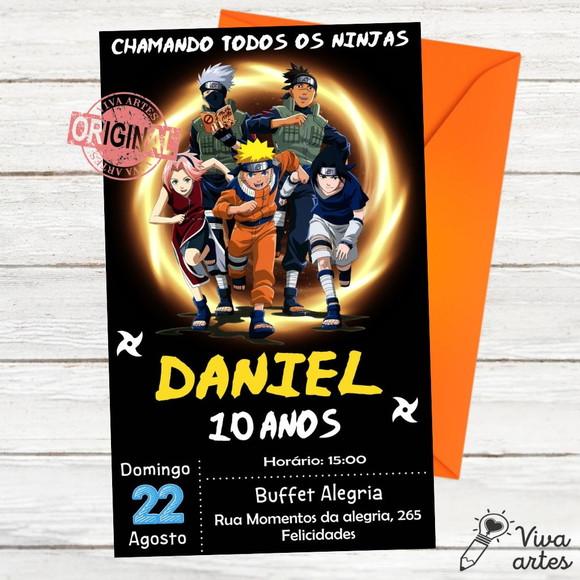 Convite Digital Naruto