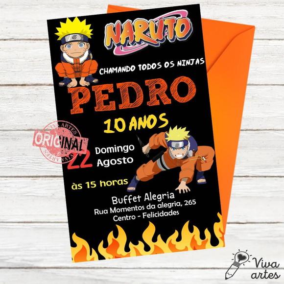 Convite Digital Naruto