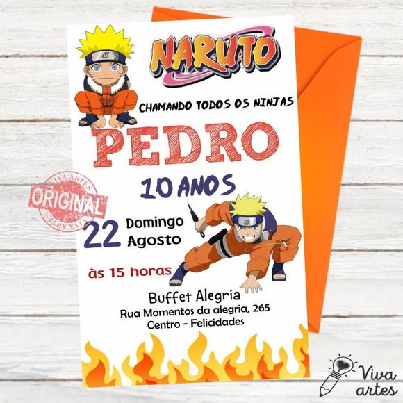 Convite Digital Naruto