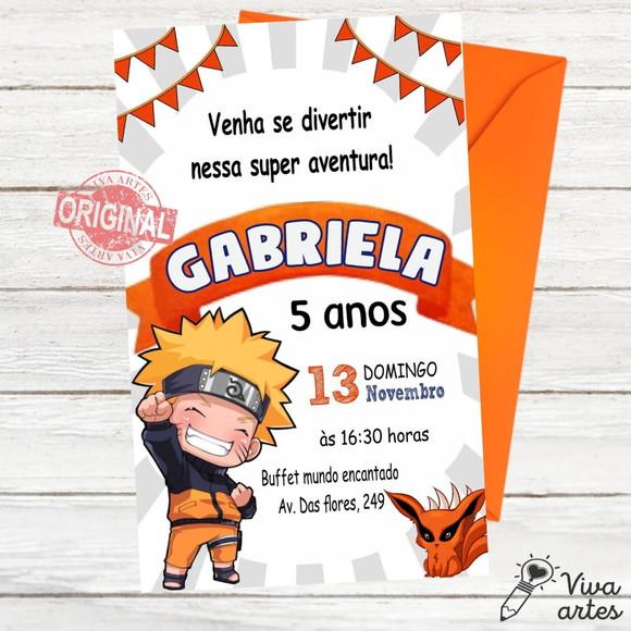 Convite Digital Naruto
