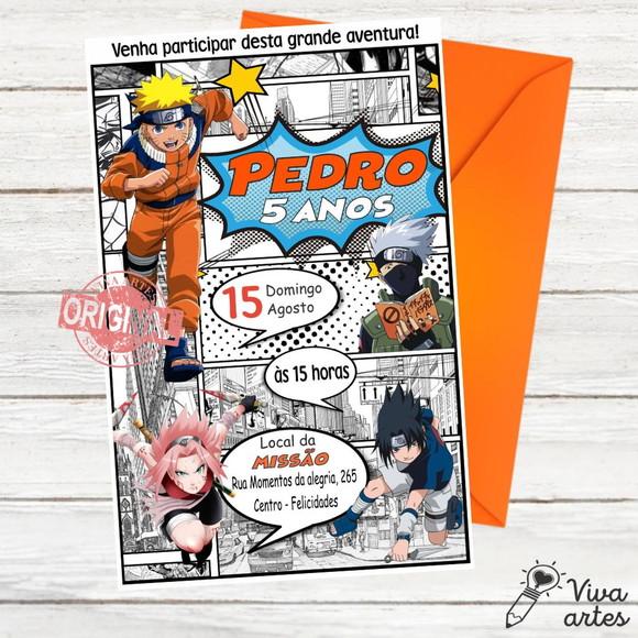 Convite Digital Naruto
