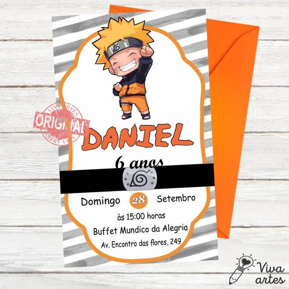 Convite Digital Naruto