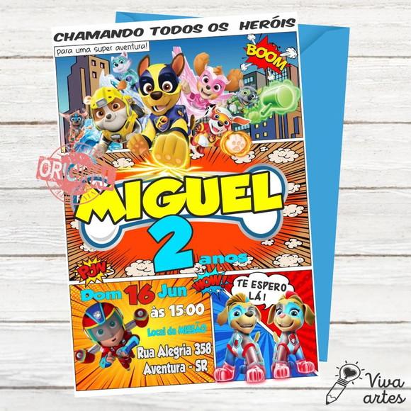 Convite Digital Patrulha Canina
