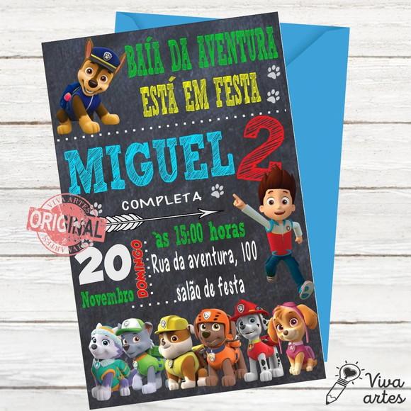 Convite Digital Patrulha Canina