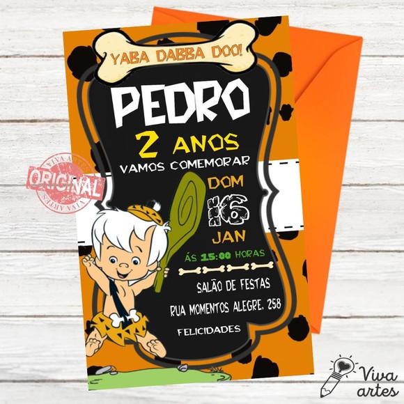 Convite Digital Pedrita e Bambam