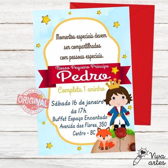 Convite Digital Pequeno Príncipe
