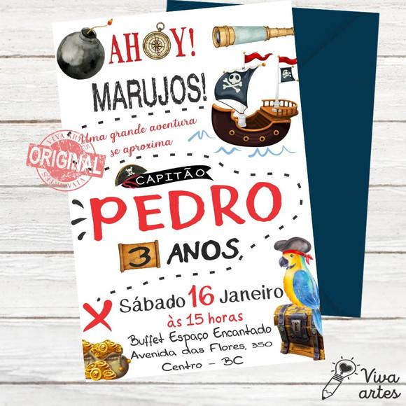 Convite Digital Piratas