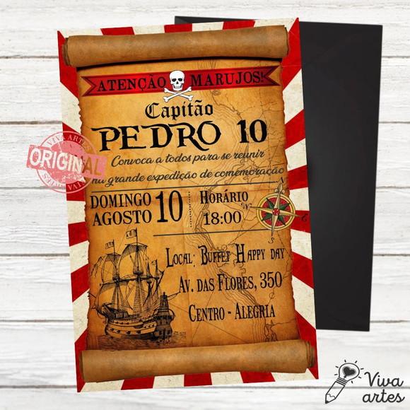 Convite Digital Piratas