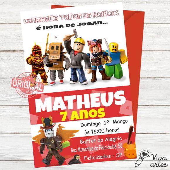 Convite Digital Roblox
