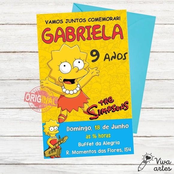 Convite Digital Simpsons