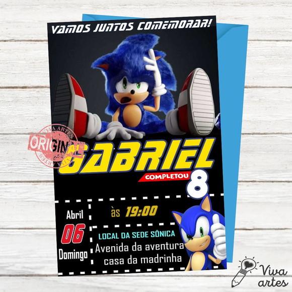 Convite Digital Sonic