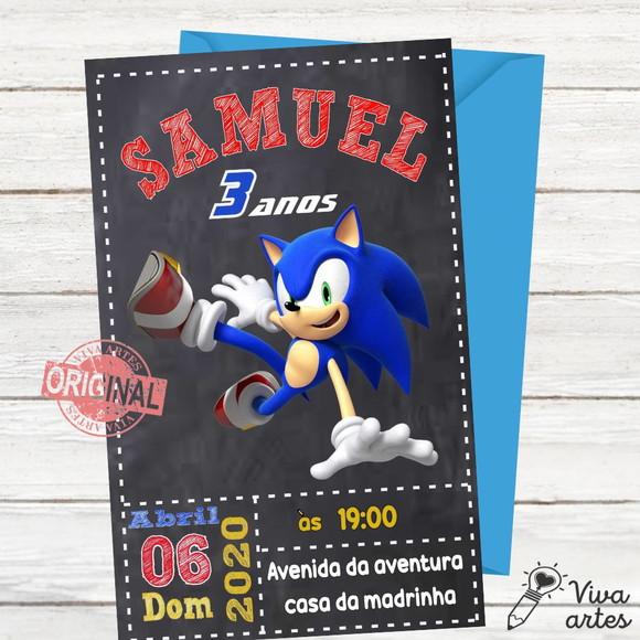 Convite Digital Sonic