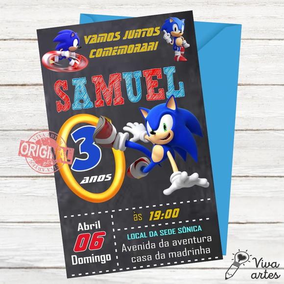 Convite Digital Sonic