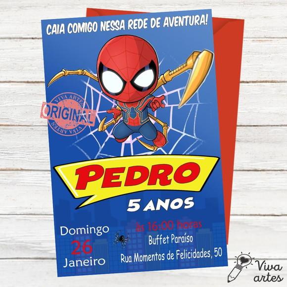 Convite Digital Spidey e Seus Amigos