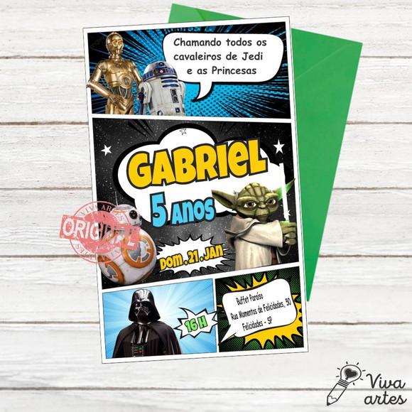 Convite Digital Star Wars