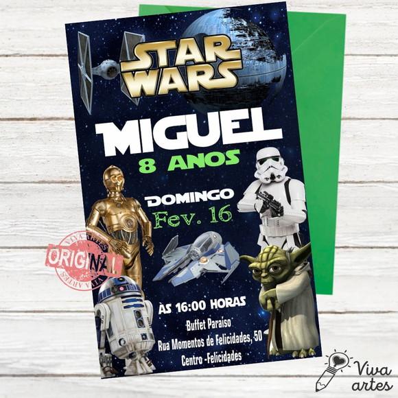 Convite Digital Star Wars