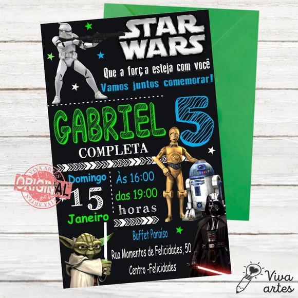 Convite Digital Star Wars