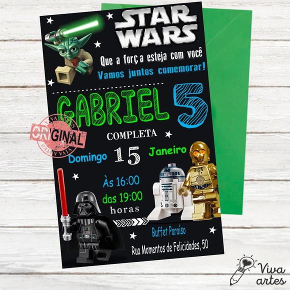 Convite Digital Star Wars