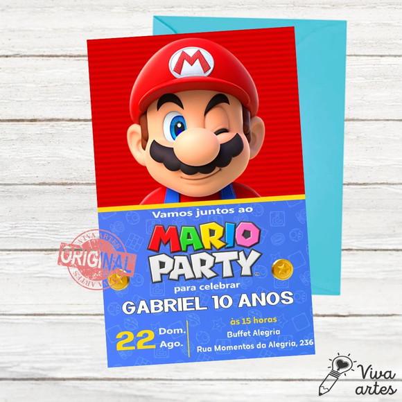 Convite Digital Super Mario Bros