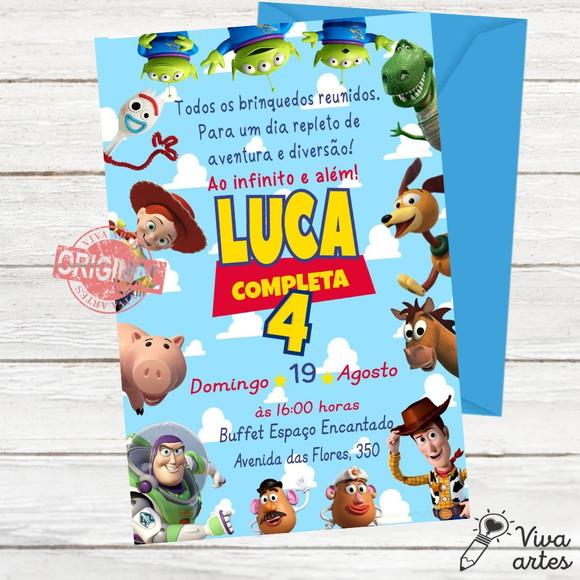 Convite Digital Toy Story