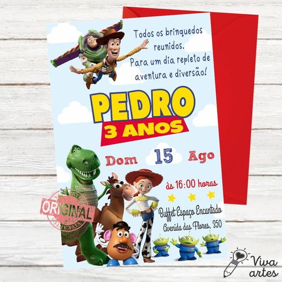 Convite Digital Toy Story
