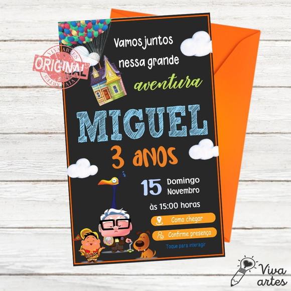 Convite Digital Up Altas Aventuras Interativo