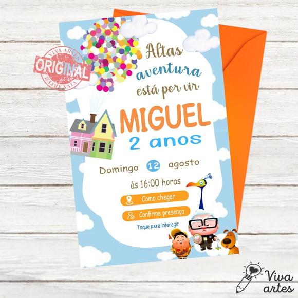 Convite Digital Up Altas Aventuras Interativo