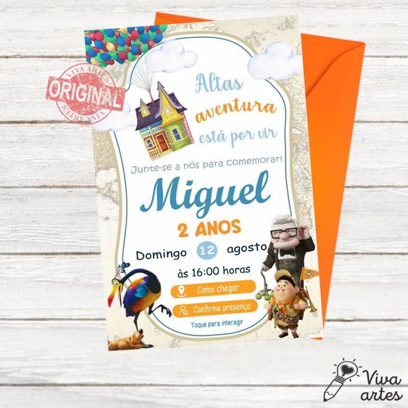 Convite Digital Up Altas Aventuras Interativo